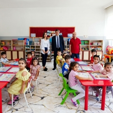 Başkan Fadıloğlu, anasınıfı öğrencilerini ziyaret etti