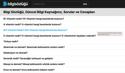 Türkiye'nin yeni bilgi sitesi www.bilgisozlugu.com yayında