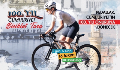 100.Yıl Cumhuriyet Bisiklet Turu’nun 2. Etabında Bisikletçiler Amasya’dan Havza’ya Pedal Basacak